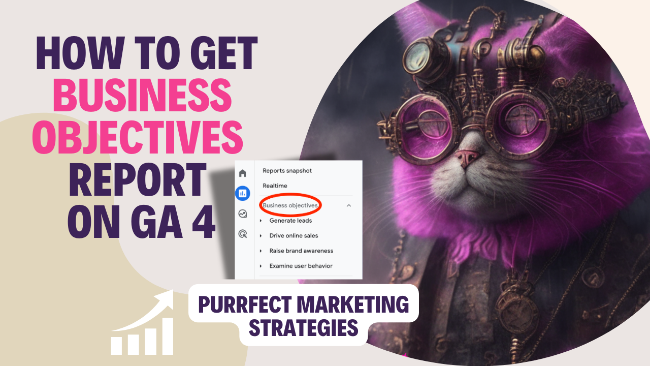 58. How to get the business objectives report on the sidebar in Google Analytics 4